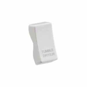 Curved Edge - Knightsbridge White Rocker cover laser printed TUMBLE DRYER (CUDRY)