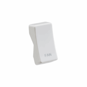 Curved Edge - Knightsbridge White Rocker cover laser printed FAN (CUFAN)