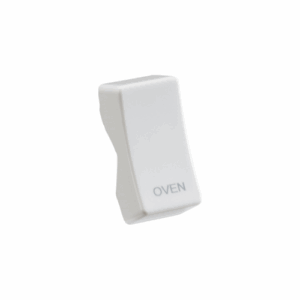 Curved Edge - Knightsbridge White Rocker cover laser printed OVEN (CUOVEN)