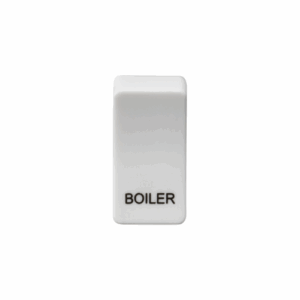 Grid Wiring Accessories - Knightsbridge White Switch cover marked BOILER (GDBOILU)