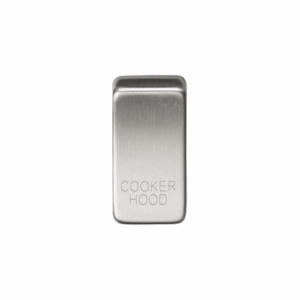 Grid Wiring Accessories - Knightsbridge Brushed Chrome Switch cover marked COOKER HOOD (GDCOOKBC)