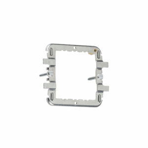Grid Wiring Accessories - Knightsbridge Stainless Steel 1-2G grid mounting frame for Flat Plate, Raised Edge & Metalclad (GDF001F)