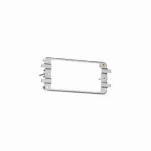 Grid Wiring Accessories - Knightsbridge Stainless Steel 3-4G grid mounting frame for Flat Plate, Raised Edge & Metalclad (GDF002F)