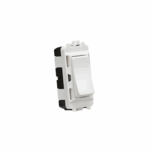 Grid Wiring Accessories - Knightsbridge White 20AX 2 way SP grid module (GDM001U)