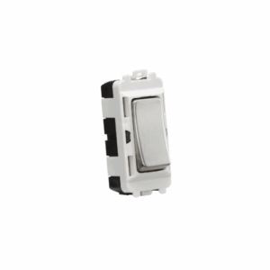 Grid Wiring Accessories - Knightsbridge Brushed Chrome 20AX DP grid module (GDM002BC)