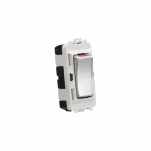Grid Wiring Accessories - Knightsbridge Polished Chrome 20AX DP module with LED indicator (GDM003PC)
