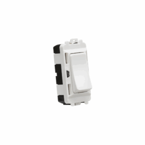 Grid Wiring Accessories - Knightsbridge White 20AX 2 way SP module (centre off ) (GDM004U)