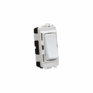 Grid Wiring Accessories - Knightsbridge Matt White 20AX intermediate module (GDM005MW)