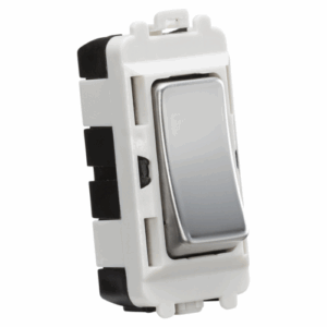 Grid Wiring Accessories - Knightsbridge Polished Chrome 20AX intermediate module (GDM005PC)