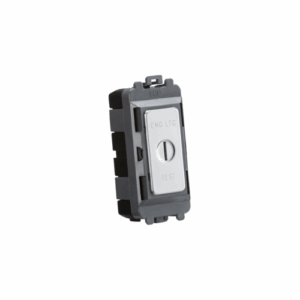 Grid Wiring Accessories - Knightsbridge Polished Chrome 20AX DP key module (marked EMG LTG TEST) (GDM008PC)