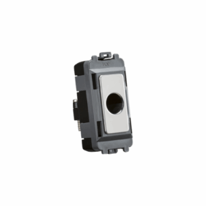 Grid Wiring Accessories - Knightsbridge Polished Chrome Flex outlet module (up to 10mm) (GDM012PC)