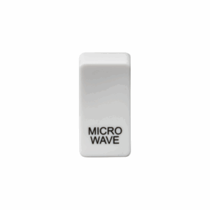 Grid Wiring Accessories - Knightsbridge White Switch cover marked MICROWAVE (GDMICROU)