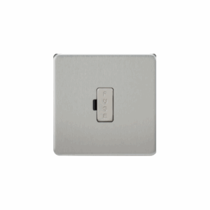 ML Accessories - Knightsbridge Screwless Brushed Chrome 13A Fused Spur Unit (SF6000BC)