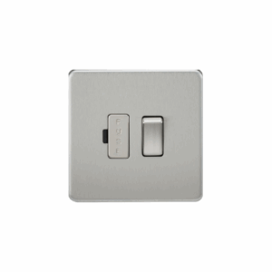 ML Accessories - Knightsbridge Screwless Brushed Chrome 13A Switched Fused Spur Unit (SF6300BC)