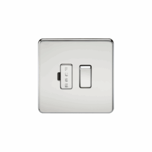 ML Accessories - Knightsbridge Screwless Polished Chrome 13A Switched Fused Spur Unit (SF6300PC)