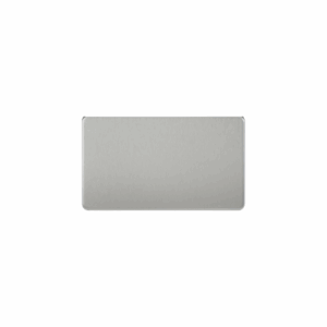 ML Accessories - Knightsbridge Screwless Brushed Chrome 2G Blanking Plate (SF8360BC)