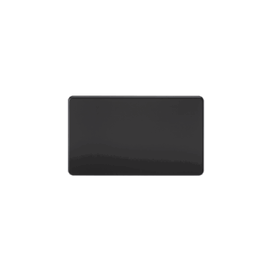 ML Accessories - Knightsbridge Screwless Matt Black 2G Blanking Plate (SF8360MB)
