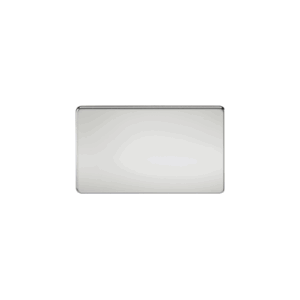 ML Accessories - Knightsbridge Screwless Polished Chrome 2G Blanking Plate (SF8360PC)