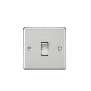 ML Accessories - Knightsbridge Brushed Chrome 10AX 1G 2-way Switch (CL2BC)
