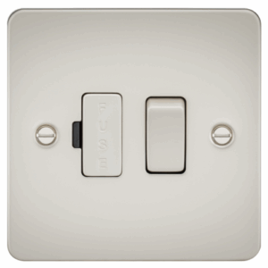 Flat Plate - Knightsbridge Pearl 13A Switched Fused Spur Unit (FP6300PL)