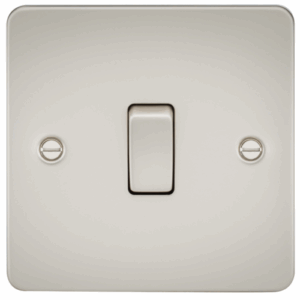 Flat Plate - Knightsbridge Pearl 20A 1G DP Switch (FP8341PL)