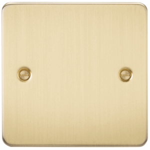 Flat Plate - Knightsbridge Brushed Brass 1G Blanking Plate (FP8350BB)