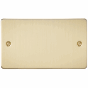 Flat Plate - Knightsbridge Brushed Brass 2G Blanking Plate (FP8360BB)