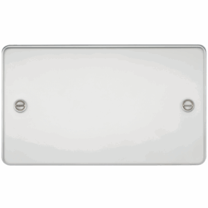 ML Accessories - Knightsbridge Flat Plate Polished Chrome 2G Blanking Plate (FP8360PC)
