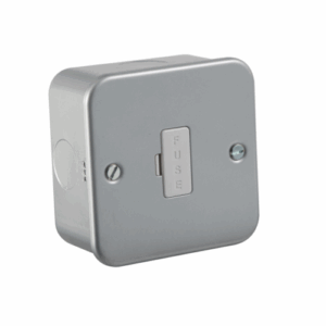Metal Clad Range - Knightsbridge Silver/Grey Metal Clad 13A Fused Spur Unit (M6000)