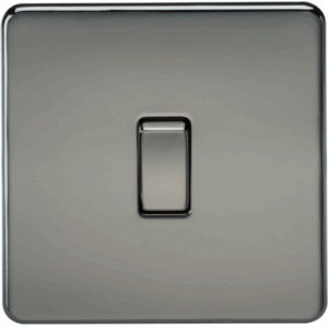 ML Accessories - Knightsbridge Black Nickel 10AX 1G Intermediate Switch (SF1200BN)