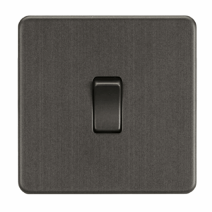 ML Accessories - Knightsbridge Smoked Bronze 10AX 1G 2-way Switch (SF2000SB)