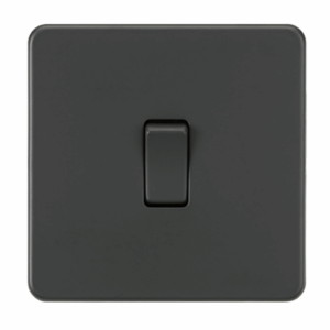 ML Accessories - Knightsbridge Anthracite 10AX 1G 2-way Switch (SF2000AT)