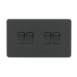 ML Accessories - Knightsbridge Anthracite 10AX 4G 2-way Switch (SF4100AT)