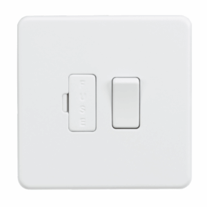 ML Accessories - Knightsbridge Matt White 13A Switched Fused Spur Unit (SF6300MW)