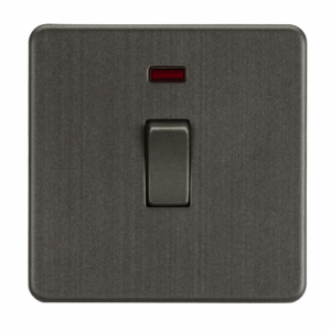 ML Accessories - Knightsbridge Smoked Bronze 20A 1G DP Switch with Neon (SF8341NSB)