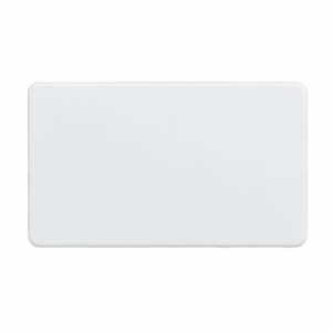 ML Accessories - Knightsbridge Matt White 2G Blanking Plate (SF8360MW)
