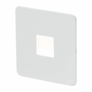 ML Accessories - Knightsbridge Matt White Screwless 230V LED Plinth Light (SFPLMW)