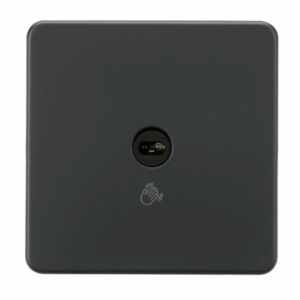 ML Accessories - Knightsbridge Anthracite 230V 1G 1-way Touchless Switch (SFTS1AT)