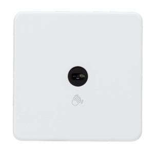ML Accessories - Knightsbridge Matt White 230V 1G 1-way Touchless Switch (SFTS1MW)