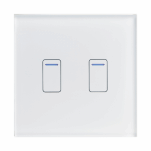 Retrotouch Crystal Touch Switch 240v 2G 2W (White) (01403)