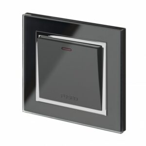 Retrotouch Crystal CT 13A DP Switched Fused Spur Black NEW