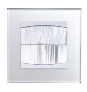 White Plain Glass - Retrotouch Crystal PG Bristle Brush Socket White (04097)