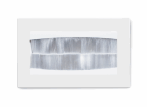 White Plain Glass - Retrotouch Crystal PG Double Bristle Brush Socket White (04112)