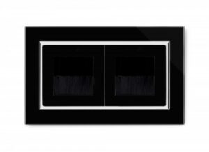 Retrotouch Crystal CT Double Bristle Brush Socket Black