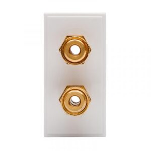 Retrotouch Twin Speaker Post Module 25 x 50mm (White)