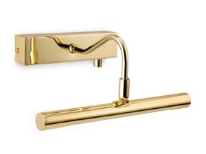 Picture Lights - Firstlight LED Picture Light c/w Dimmer Switch 280mm Polished Brass (4892BR)