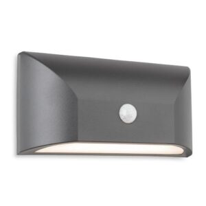 Firstlight Mission LED Resin Wall Light with PIR Graphite
