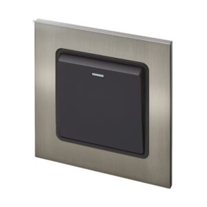 Retrotouch Aura Single Doorbell Switch? - Brushed Nickel