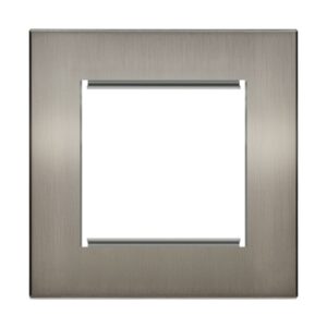 Retrotouch Aura Single Euro Module Plate - Brushed Nickel