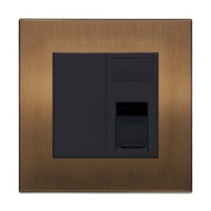Retrotouch Aura RT CAT6e Socket?- Brushed Bronze
